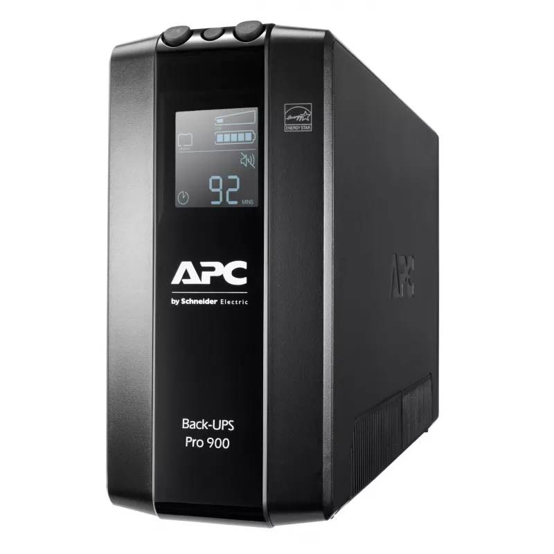 APC Back-UPS PRO BR900MI - 6x C13 išėjimai, USB, 900VA, linijinis interaktyvus, 0,9 kVA, 540 W, sinusinis, 176 V, 294 V