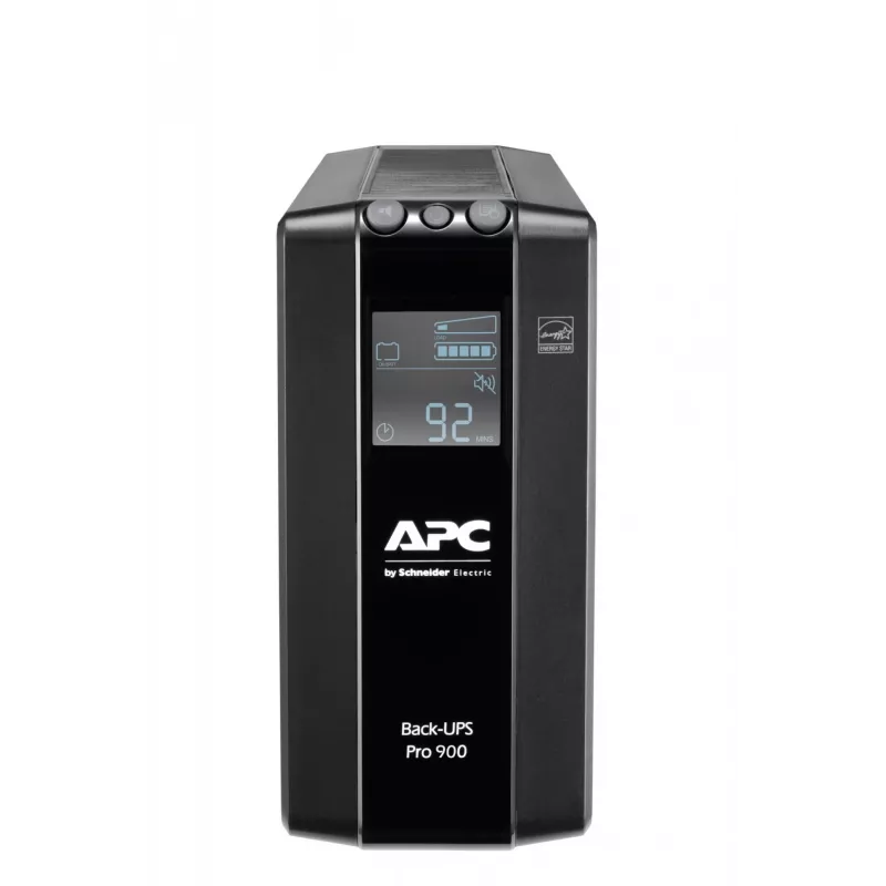APC Back-UPS PRO BR900MI - 6x C13 išėjimai, USB, 900VA, linijinis interaktyvus, 0,9 kVA, 540 W, sinusinis, 176 V, 294 V