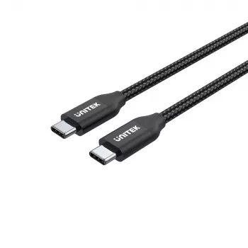 USB-C į USB-C kabelis Unitek C14059BK — 2 m, 5 A, 20 V, 480 Mbit/s, juoda