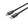 USB-C į USB-C kabelis Unitek C14059BK — 2 m, 5 A, 20 V, 480 Mbit/s, juoda