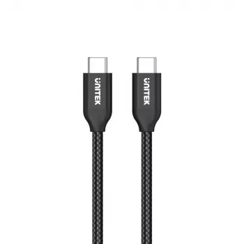 USB-C į USB-C kabelis Unitek C14059BK — 2 m, 5 A, 20 V, 480 Mbit/s, juoda