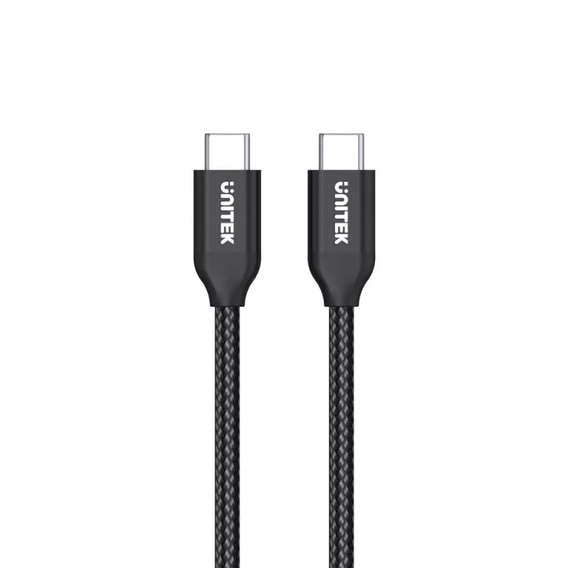 USB-C į USB-C kabelis Unitek C14059BK — 2 m, 5 A, 20 V, 480 Mbit/s, juoda