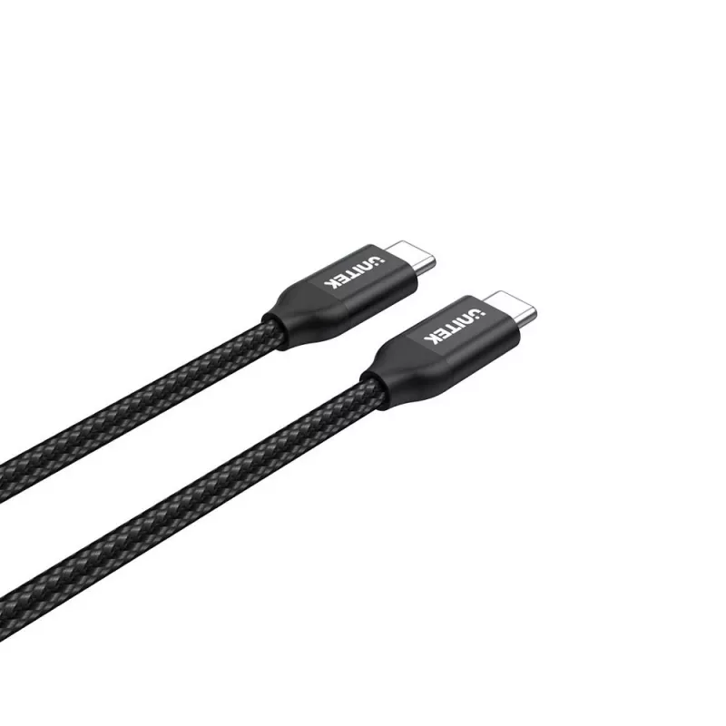 USB-C į USB-C kabelis Unitek C14059BK — 2 m, 5 A, 20 V, 480 Mbit/s, juoda