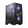 MSI MAG FORGE 100M Mid Tower Gaming Computer Case 'Black, 2x 120mm RGB PWM Fan, 1x 120mm Fan, 1-6 RGB Hub, Tempered Glass Panel, ATX, mATX, mini-ITX'