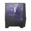 MSI MAG FORGE 100M Mid Tower Gaming Computer Case 'Black, 2x 120mm RGB PWM Fan, 1x 120mm Fan, 1-6 RGB Hub, Tempered Glass Panel, ATX, mATX, mini-ITX'