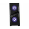 MSI MAG FORGE 100M Mid Tower Gaming Computer Case 'Black, 2x 120mm RGB PWM Fan, 1x 120mm Fan, 1-6 RGB Hub, Tempered Glass Panel, ATX, mATX, mini-ITX'