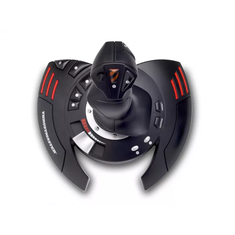 Thrustmaster T.Flight Stick X Juoda, Red, Sidabrinė USB Joystick Analogue PC, Playstation 3