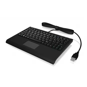 KeySonic ACK-3410 (US) klaviatūra, skirta biurui, USB, JAV anglų k., juoda