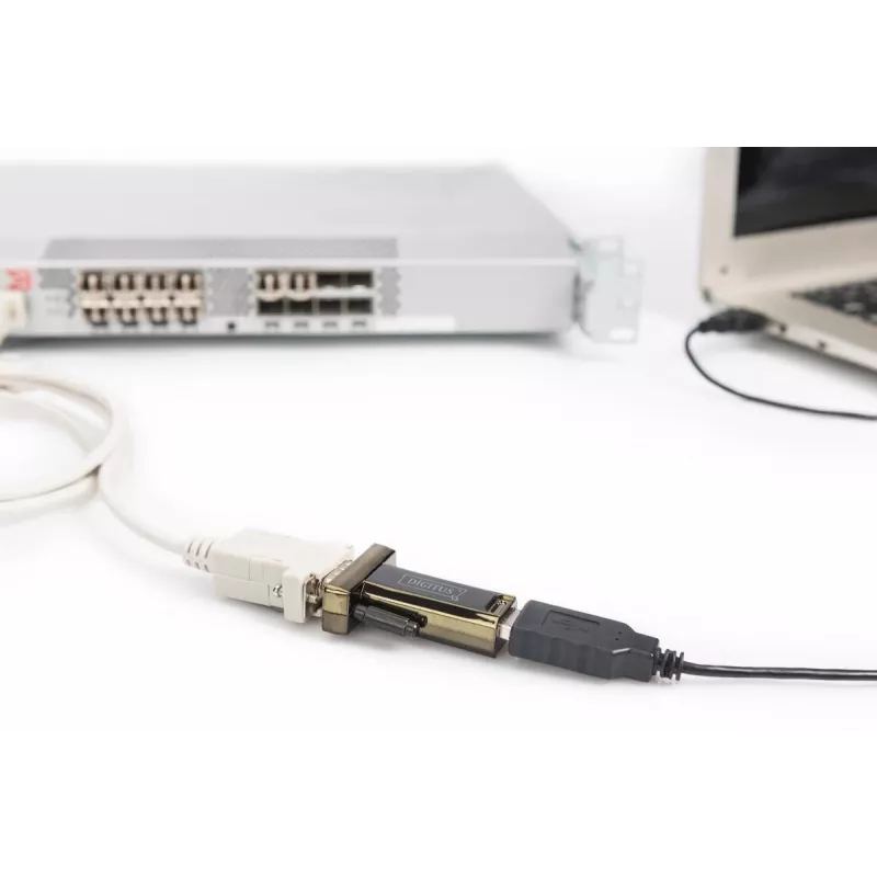 DIGITUS USB 2.0 į nuoseklų keitiklį, DSUB 9M su USB A laidu 80 cm