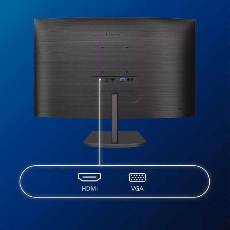 Philips E Line 271E1SCA/00 kompiuterio monitorius 68.6 cm (27 col.) 1920 x 1080 pikselių Full HD LCD juodas