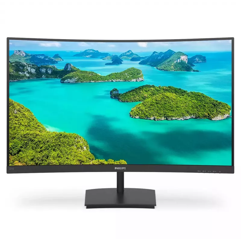 Philips E Line 271E1SCA/00 kompiuterio monitorius 68.6 cm (27 col.) 1920 x 1080 pikselių Full HD LCD juodas