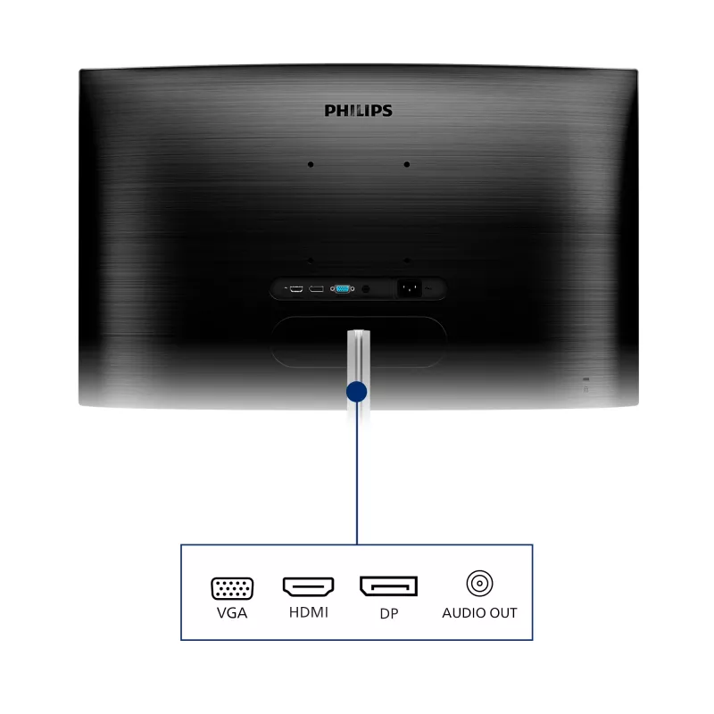Philips E Line 325E1C/00 kompiuterio monitorius 80 cm (31,5 colio) 2560 x 1440 pikselių Quad HD LCD juodas