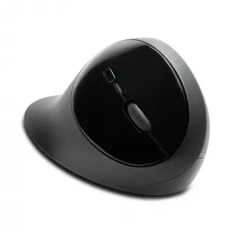 Kensington Pro Fit Ergo belaidė pelė – juoda, dešinei rankai, RF belaidis + Bluetooth, 1600 DPI, juoda