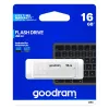 USB atmintinė GOODRAM UME2 16 GB USB Type-A 2.0, balta, 20 MB/s skaitymo, 5 MB/s rašymo