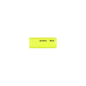 USB atmintinė GOODRAM UME2 64 GB USB Type-A 2.0, geltona, be dangtelio, plastikinė