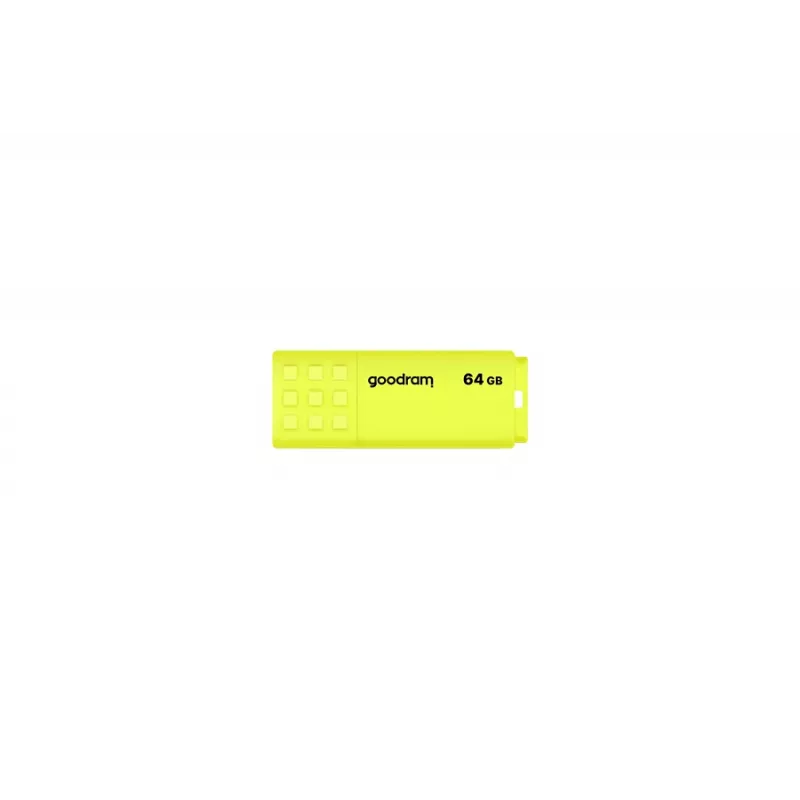USB atmintinė GOODRAM UME2 64 GB USB Type-A 2.0, geltona, be dangtelio, plastikinė