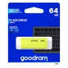 USB atmintinė GOODRAM UME2 64 GB USB Type-A 2.0, geltona, be dangtelio, plastikinė