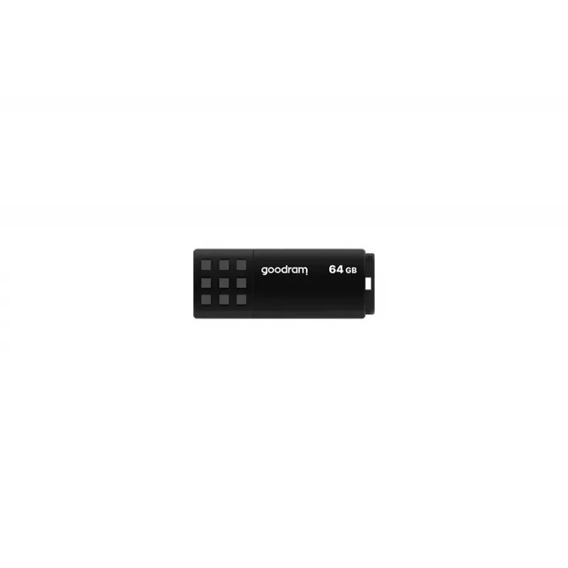 USB atmintinė GOODRAM UME3 64 GB USB Type-A 3.2 Gen 1, skaitymas 60 MB/s, rašymas 20 MB/s, juoda