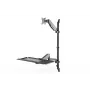 DIGITUS sėdimos-stovimos darbo vietos sieninė tvirtinimo sistema vienam monitoriui, juoda, maks. apkrova: 1–8 kg, maks. ekrano dydis: 17–32 colių