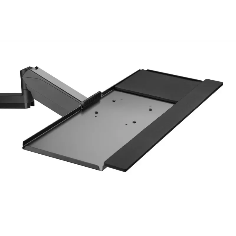DIGITUS sėdimos-stovimos darbo vietos sieninė tvirtinimo sistema vienam monitoriui, juoda, maks. apkrova: 1–8 kg, maks. ekrano dydis: 17–32 colių