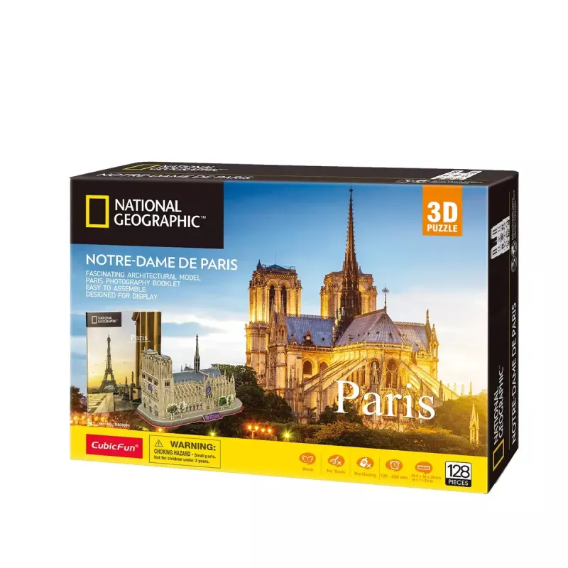 3D dėlionė CubicFun Paryžiaus Dievo Motinos katedra
