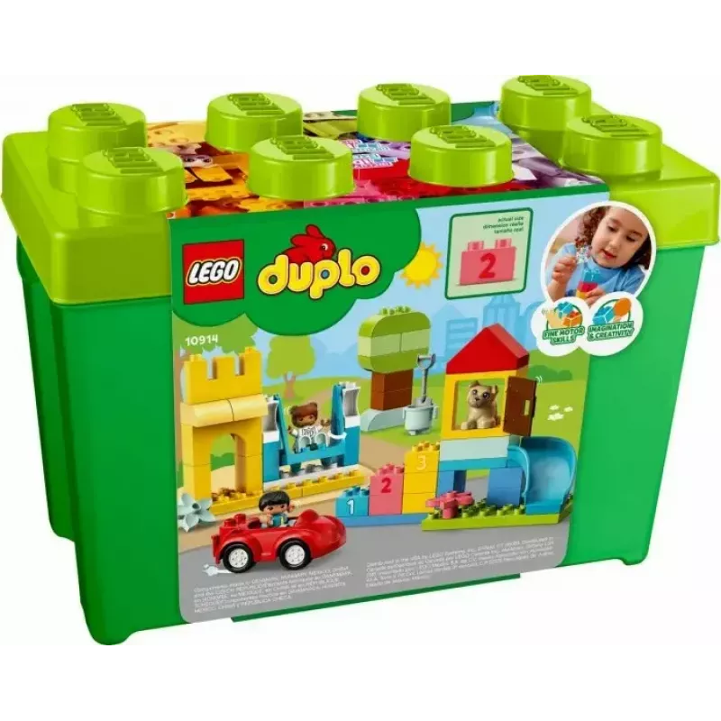 LEGO DUPLO 10914 Brick Box — 65 dalių konstruktorius mažiems vaikams nuo 1,5 metų