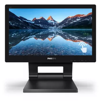 Philips 162B9T/00 kompiuterio monitorius 39,6 cm (15,6 col.) 1366 x 768 pikselių HD LCD jutiklinis ekranas Juoda