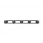 Kabelių tvarkymo skydelis LANBERG AK-1205-B, 1U metalinis, 19 colių (482,6 mm) pločio, 80 mm gylio, juodas