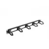 Kabelių tvarkymo skydelis LANBERG AK-1205-B, 1U metalinis, 19 colių (482,6 mm) pločio, 80 mm gylio, juodas