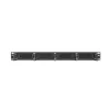 Šepečio panelė LANBERG AK-1203-B — 19 colių 1U metalinis kabelių tvarkytuvas, juodas