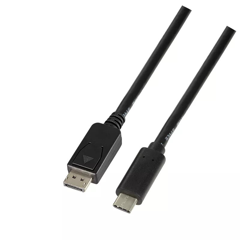 Vaizdo kabelio adapteris LogiLink UA0336 3 m USB Type-C DisplayPort juodas