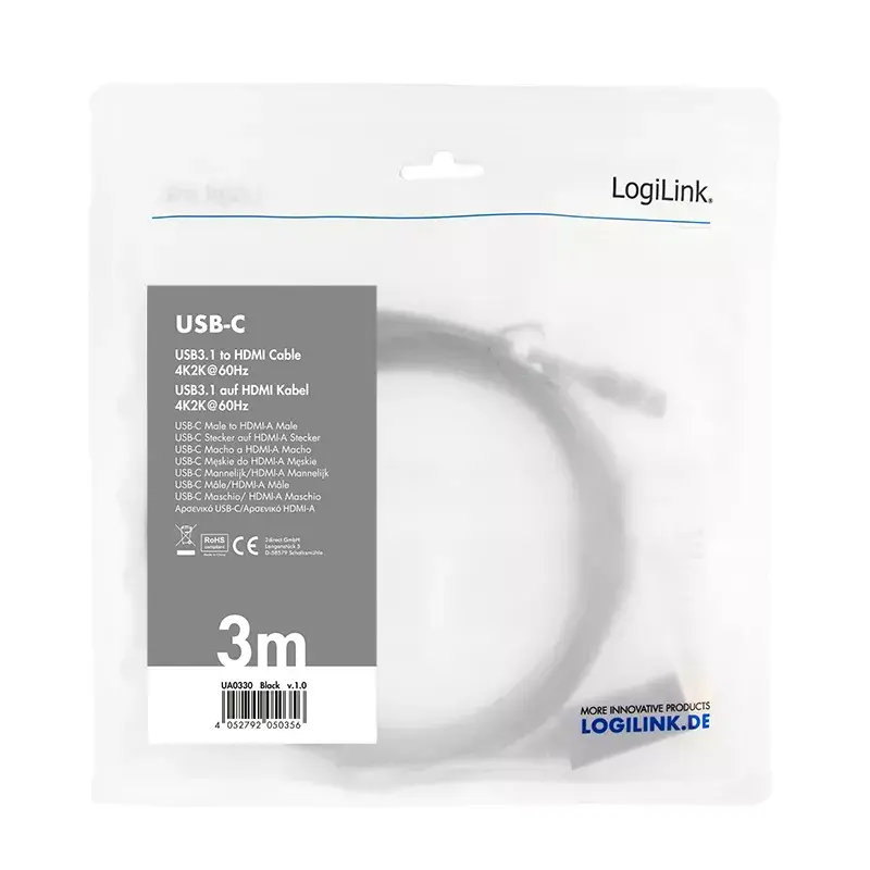 USB grafikos adapteris LogiLink UA0330 juodas