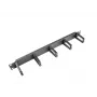 Kabelių valdymo skydelis LANBERG AK-1202-B, 1U, 19 colių (482,6 mm) plotis, gylis 78,7 mm, juodas