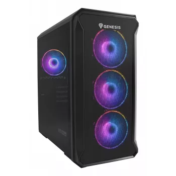 GENESIS Irid 503 ARGB Micro Tower Black, Transparent