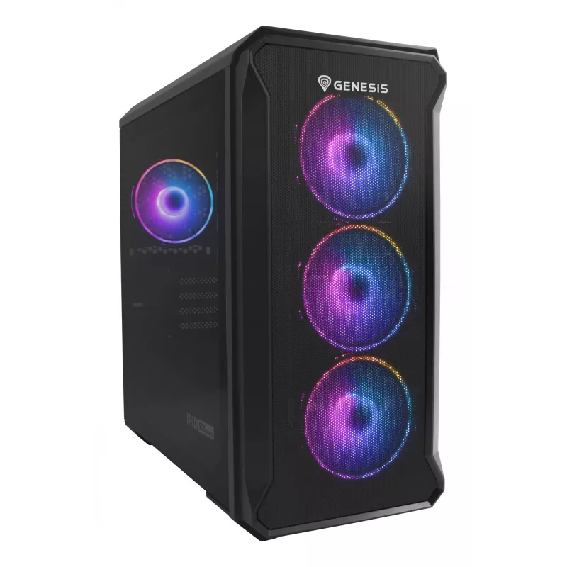 GENESIS Irid 503 ARGB Micro Tower Black, Transparent
