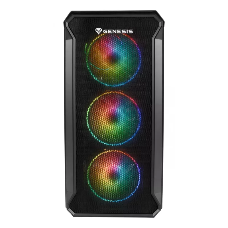 GENESIS Irid 503 ARGB Micro Tower Black, Transparent