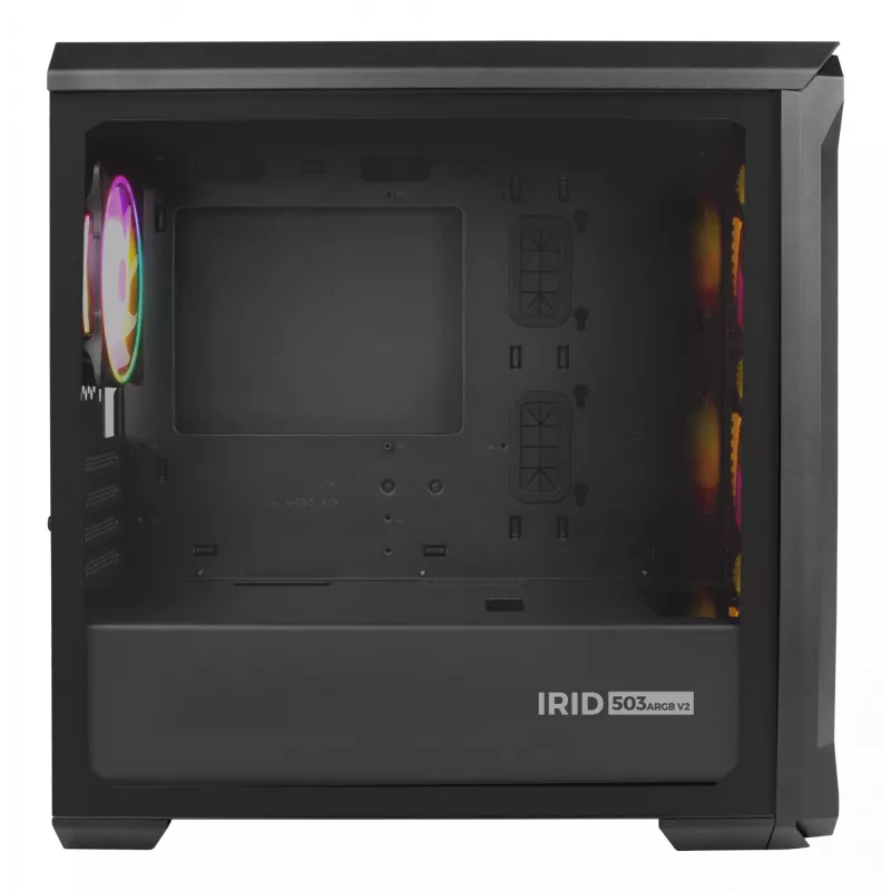 GENESIS Irid 503 ARGB Micro Tower Black, Transparent