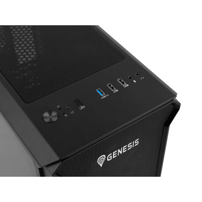 GENESIS Irid 503 ARGB Micro Tower Black, Transparent
