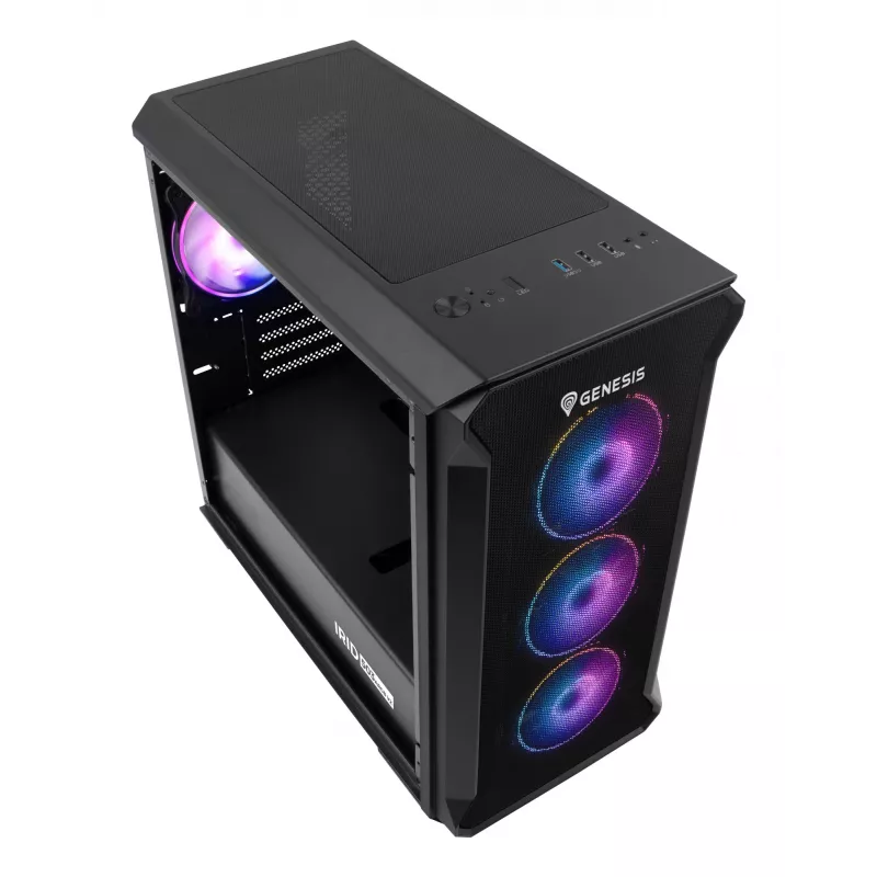 GENESIS Irid 503 ARGB Micro Tower Black, Transparent