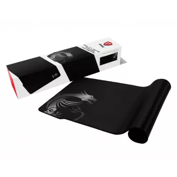 MSI AGILITY GD70 Pro žaidimų pelės kilimėlis '900 mm x 400 mm, profesionaliam žaidėjui skirta šilkinė danga, ikoniškas drakono dizainas, neslystantis ir smūgius sugeriantis guminis pagrindas, sustiprinti susiūti kraštai'