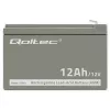 UPS baterija QOLTEC 53049, VRLA AGM 12 V 12 Ah, pilka, 150×98×95 mm