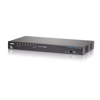 ATEN 8 prievadų USB - HDMI KVM jungiklis su USB periferiniu prievadu, 1920 x 1200 pikselių, WUXGA, 8,56 W, juodas