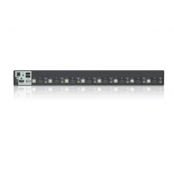 ATEN 8 prievadų USB - HDMI KVM jungiklis su USB periferiniu prievadu, 1920 x 1200 pikselių, WUXGA, 8,56 W, juodas