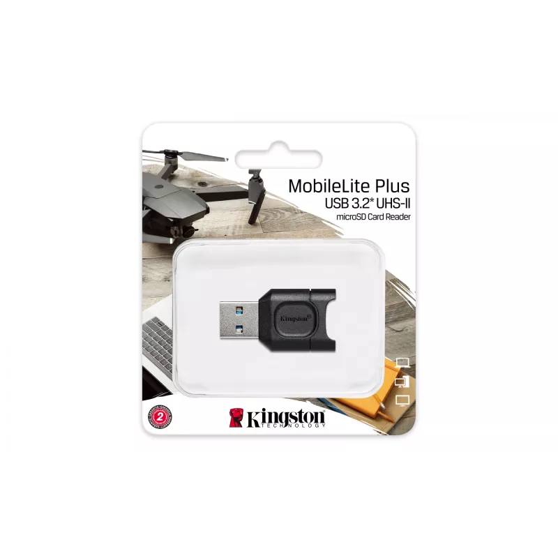 Kingston Technology MobileLite Plus kortelių skaitytuvas USB 3.2 Gen 1 (3.1 Gen 1) Type-A juodas