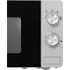 Solo mikrobangų krosnelė Gorenje MO20E1S — 20 L, 800 W, sukamasis valdymas, 270 mm sukamoji lėkštė, nerūdijantis plienas/juoda