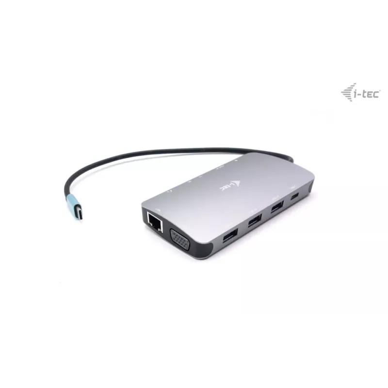 Docking Station i-tec Metal USB-C Travel Nano Dock HDMI/VGA su LAN + Power Delivery 100 W