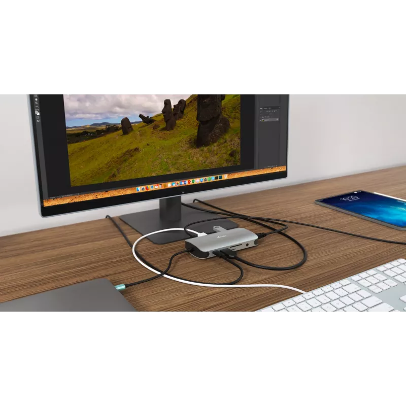 Docking Station i-tec Metal USB-C Travel Nano Dock HDMI/VGA su LAN + Power Delivery 100 W