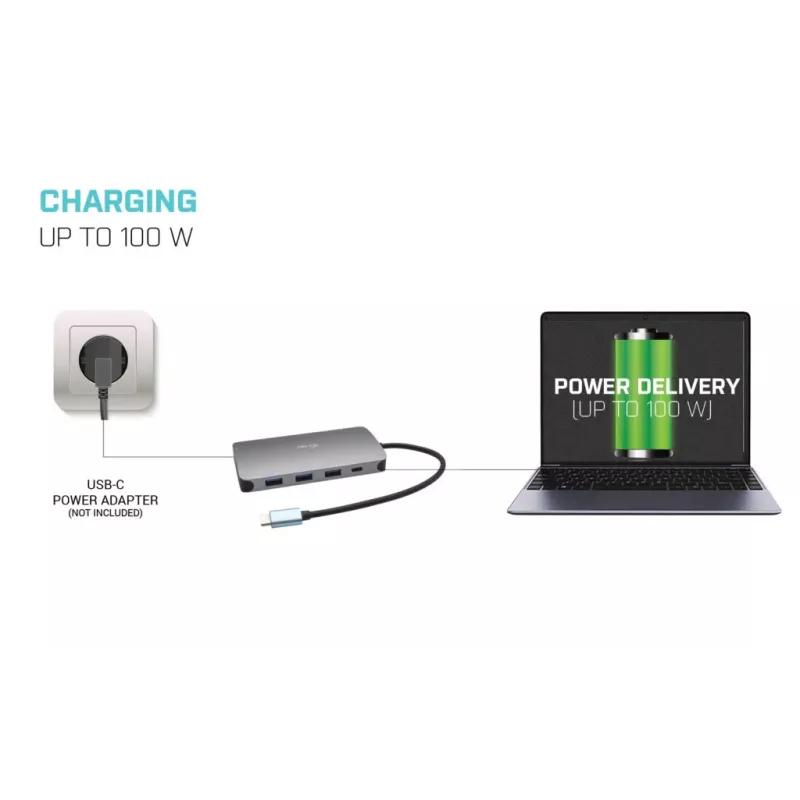 Docking Station i-tec Metal USB-C Travel Nano Dock HDMI/VGA su LAN + Power Delivery 100 W
