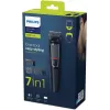 Multigroom kirpimo mašinėlė Philips MG3720/15 7 viename — 7 šukos, nerūdijančio plieno peiliukai, 60 min veikimo laikas, NiMH įkraunama, juoda