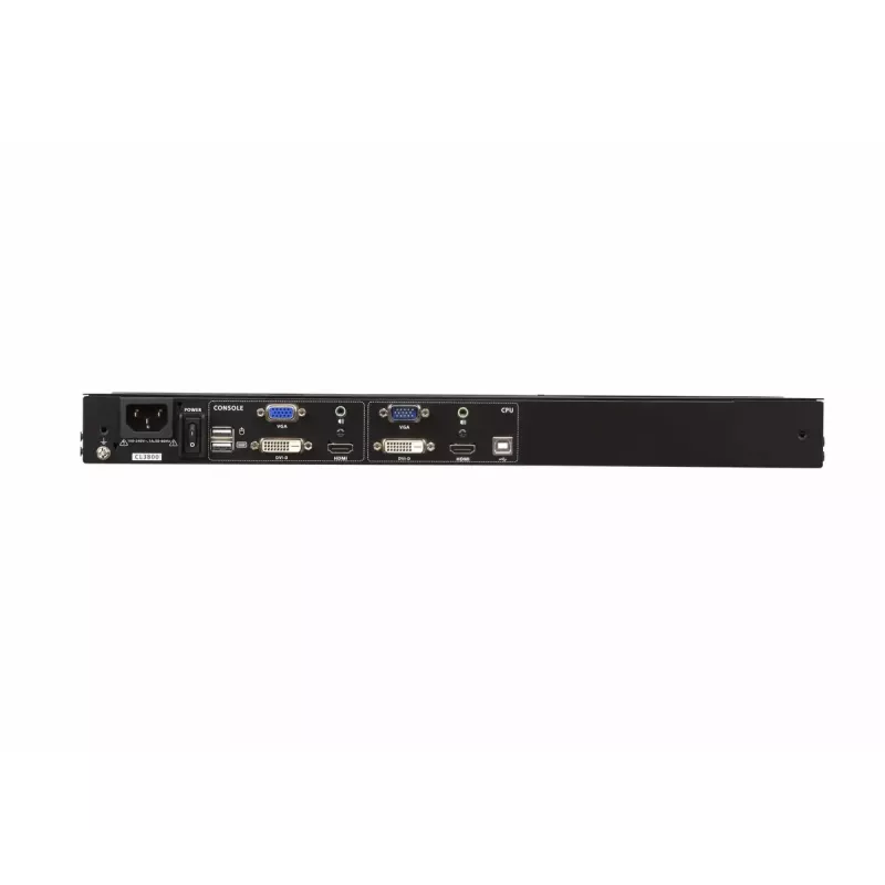 ATEN 18.5 colio dviejų bėgių USB HDMI-DVI-VGA Full HD konsolė